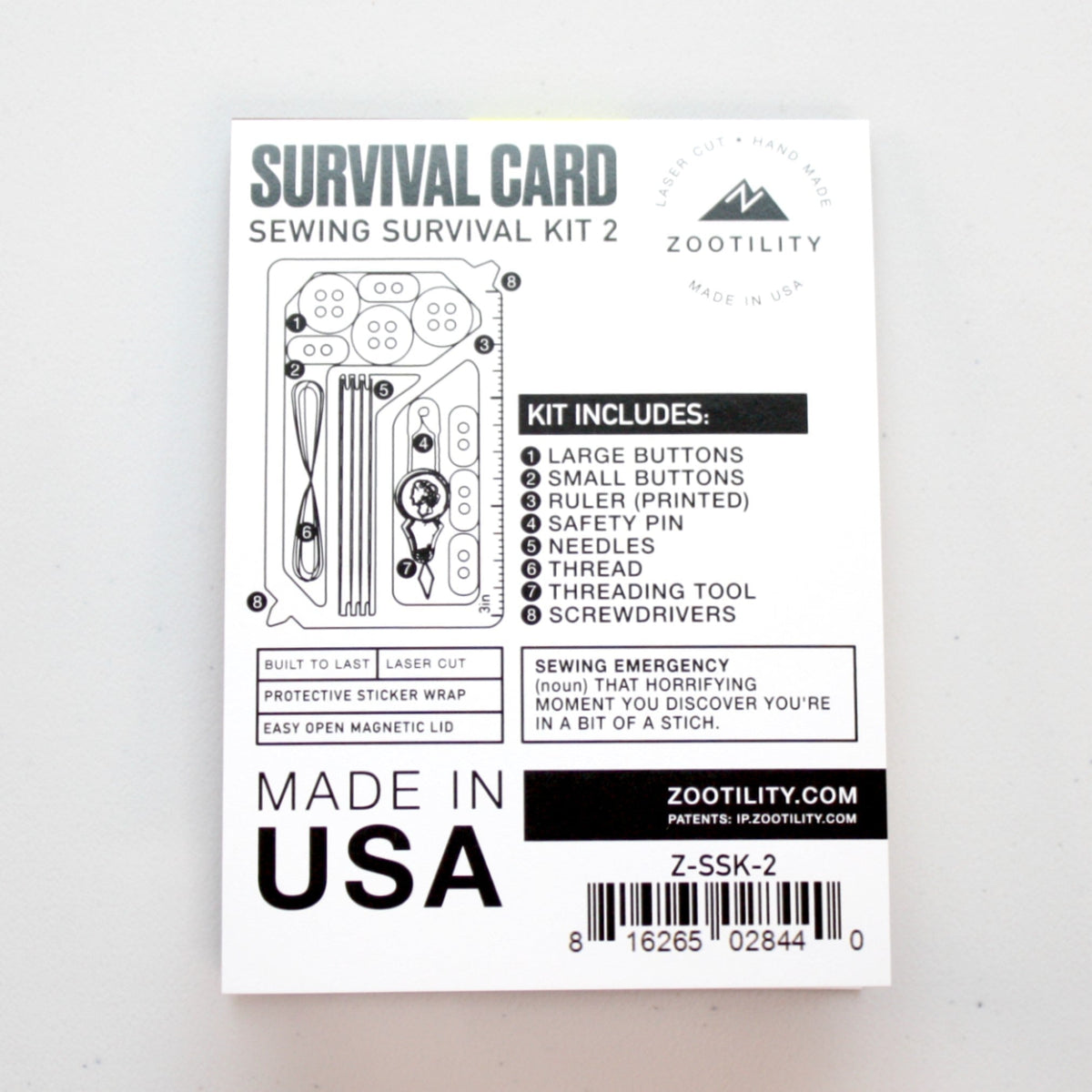 Pocket Sewing Survival Kit - Made in the USA