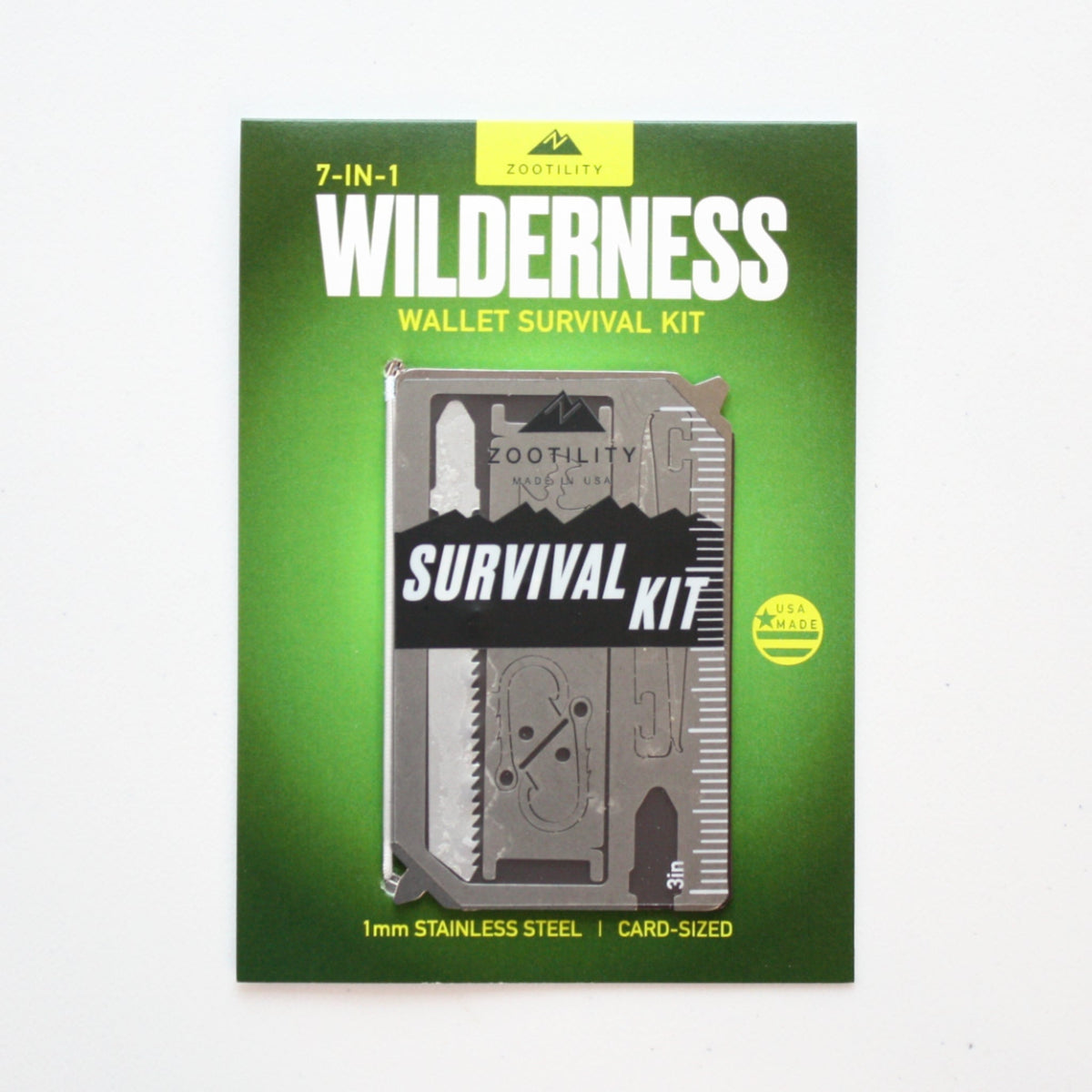 Pocket Wilderness Survival Kit - Made in the USA