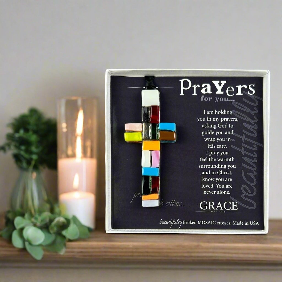 Prayers for You Support Cross - Made in the USA