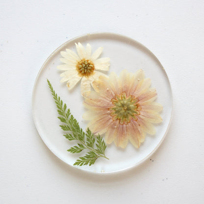 Pressed Flower Coaster - Made in the USA