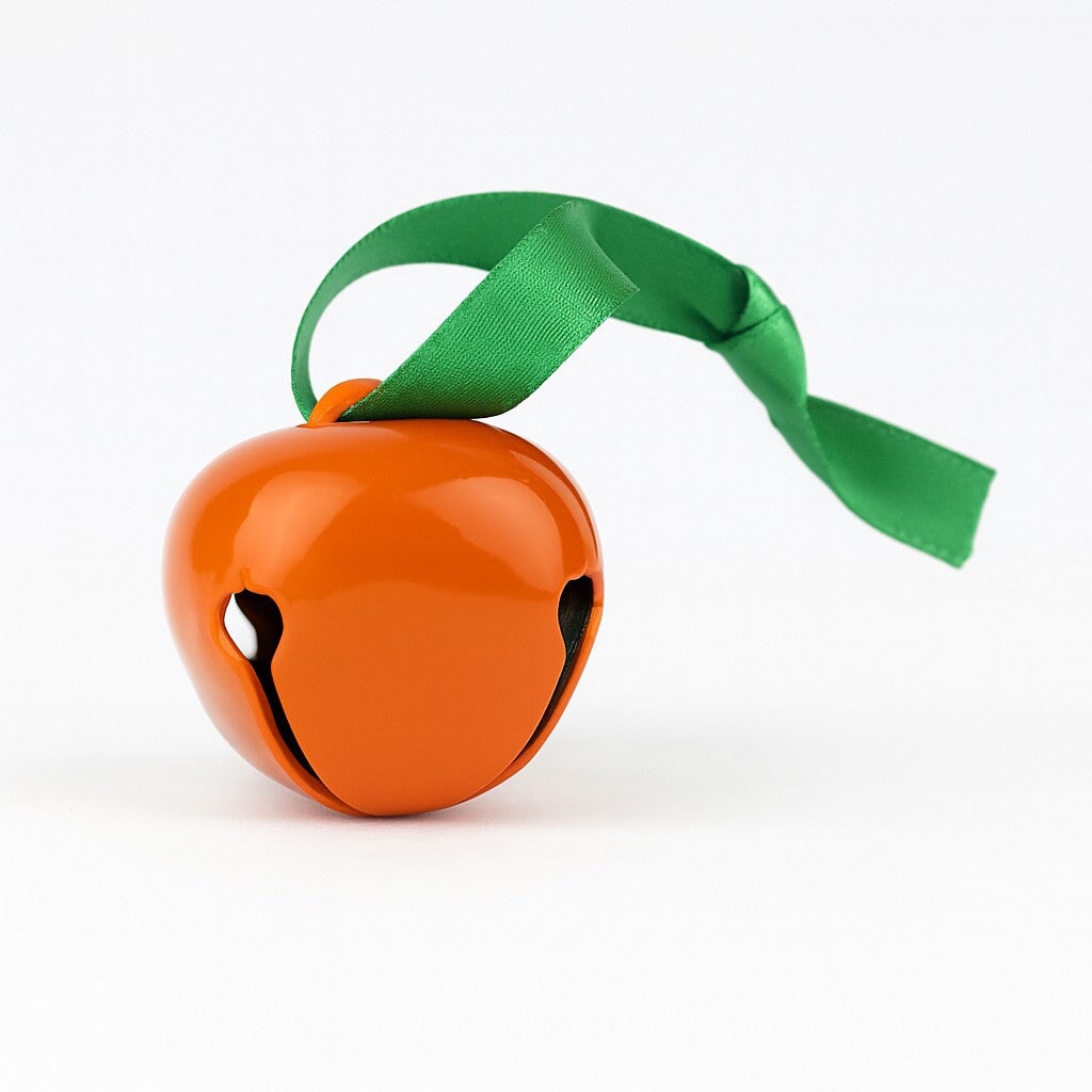 Pumpkin Sleigh Bell Ornaments - Made in the USA