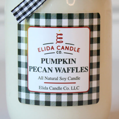 Homespun Soy Candle - Pumpkin Pecan Waffles - Made in the USA