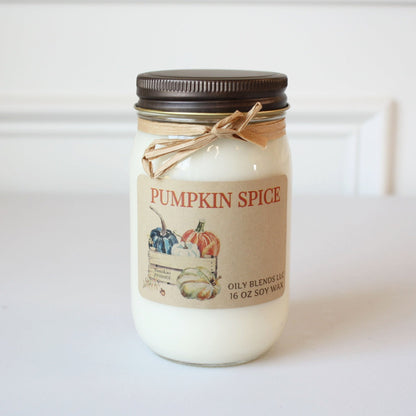 Pumpkin Spice Soy Candle - Made in the USA