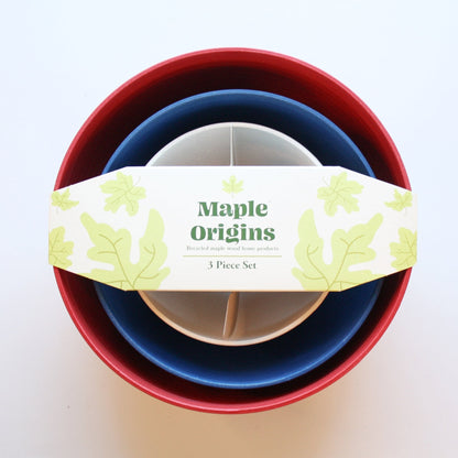 Recycled 3 Piece Bowl Set - Patriotic Mix - Made in the USA