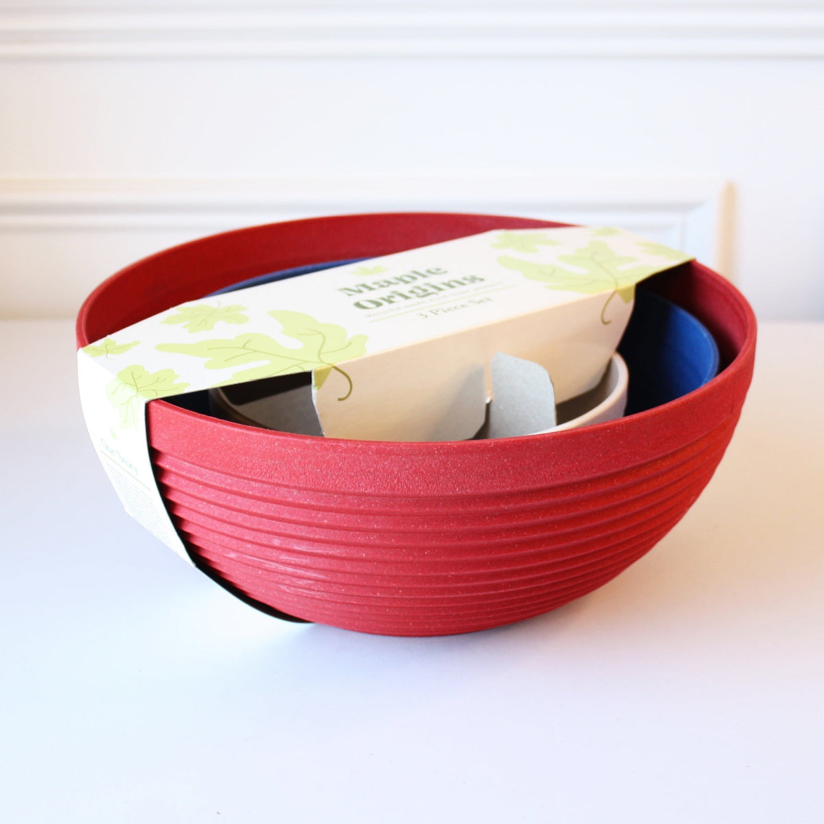 Recycled 3 Piece Bowl Set - Patriotic Mix - Made in the USA