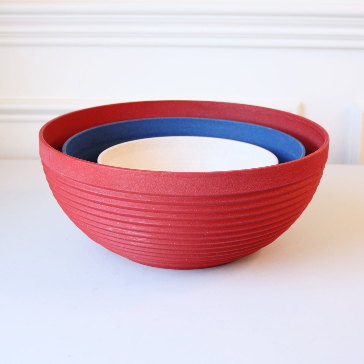Recycled 3 Piece Bowl Set - Patriotic Mix - Made in the USA