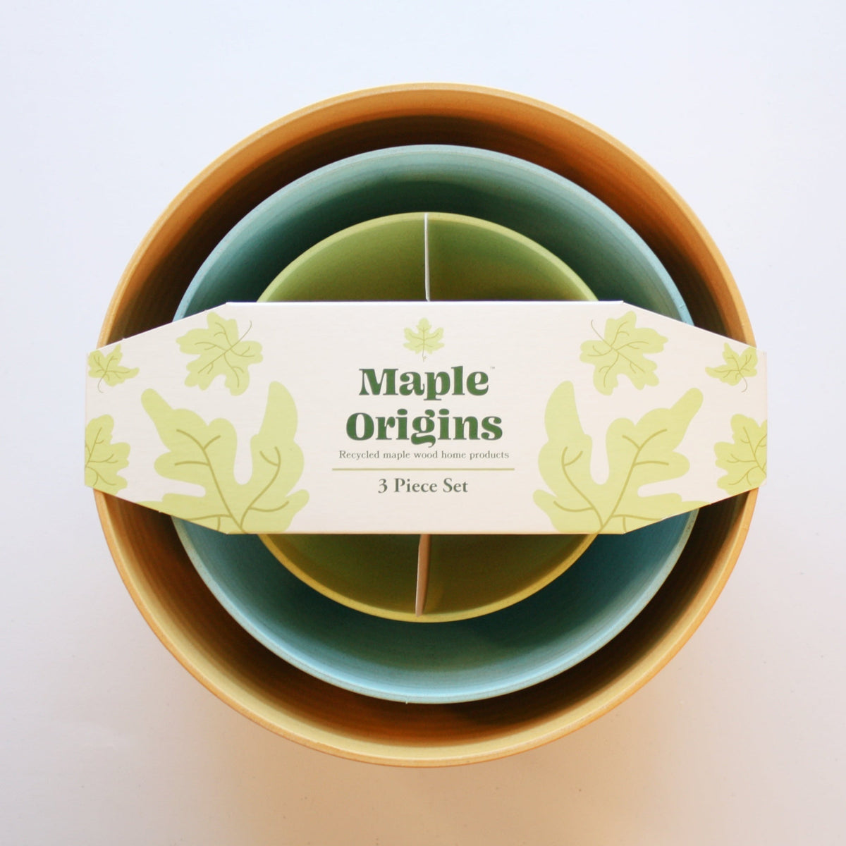 Recycled 3 Piece Bowl Set - Spring Mix - Made in the USA