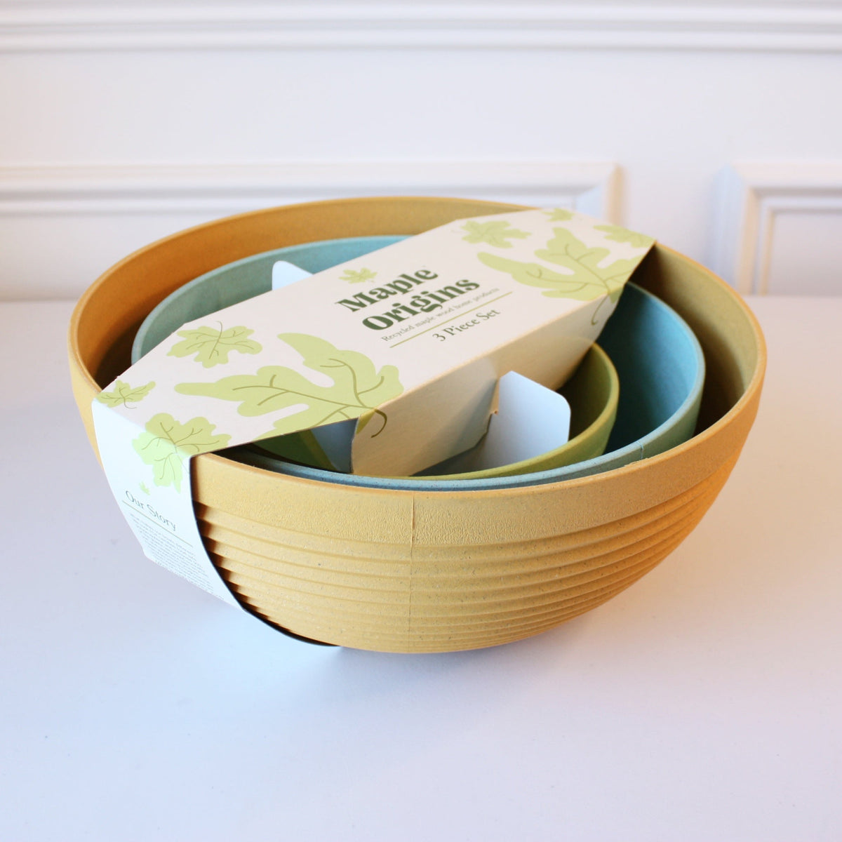 Recycled 3 Piece Bowl Set - Spring Mix - Made in the USA