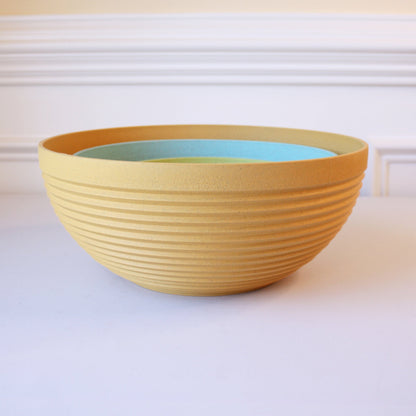 Recycled 3 Piece Bowl Set - Spring Mix - Made in the USA