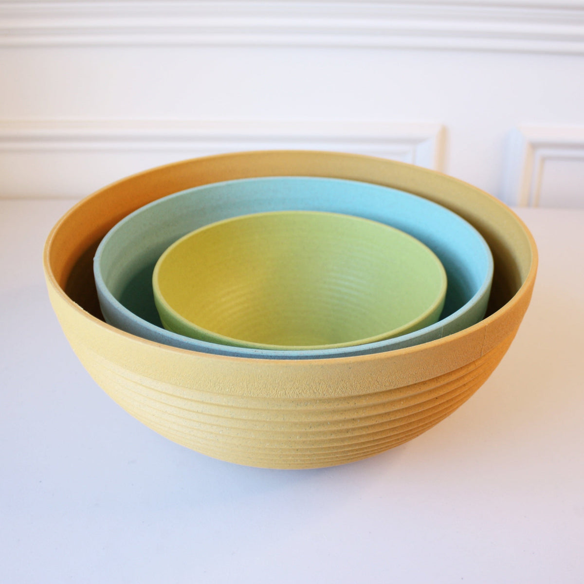 Recycled 3 Piece Bowl Set - Spring Mix - Made in the USA