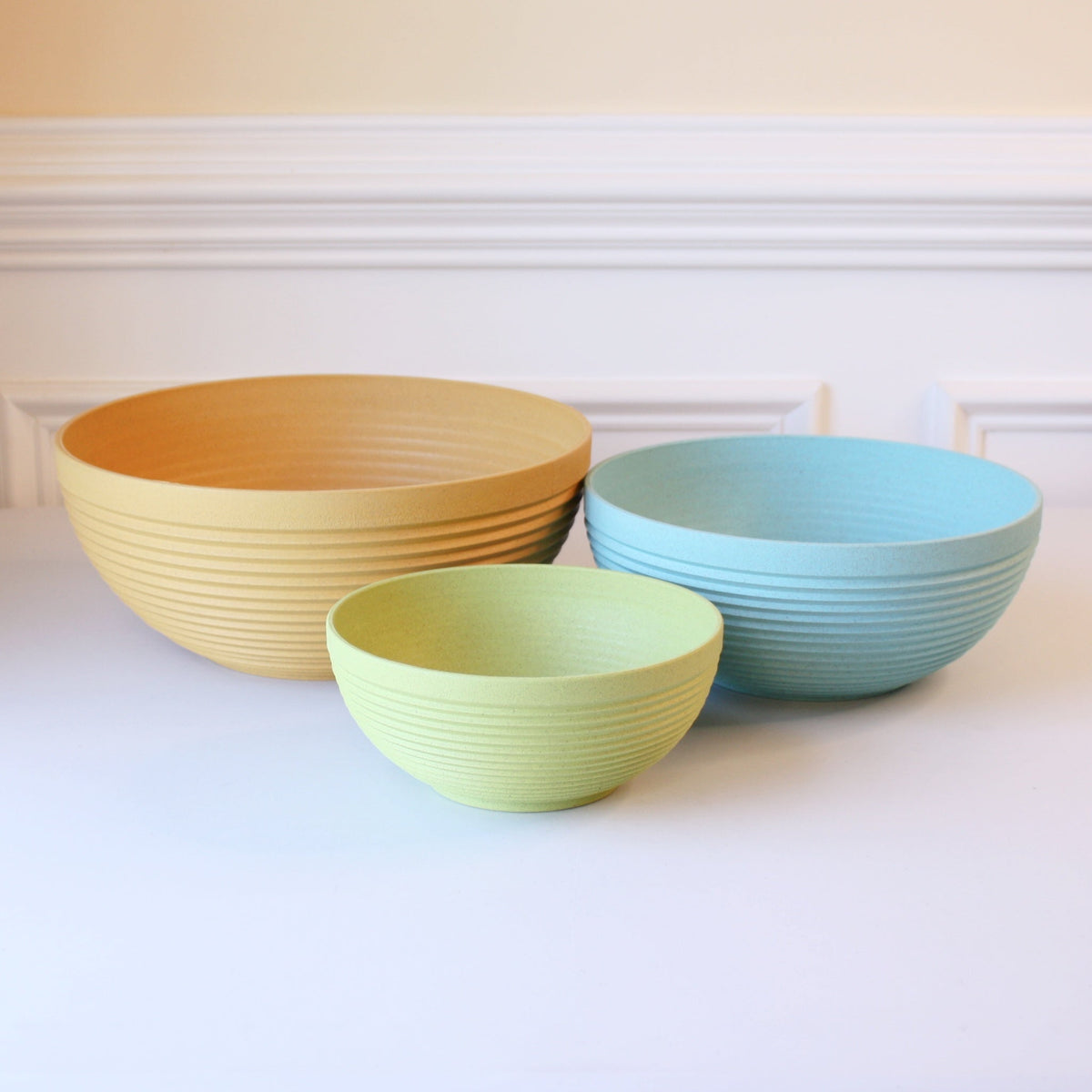 Recycled 3 Piece Bowl Set - Spring Mix - Made in the USA