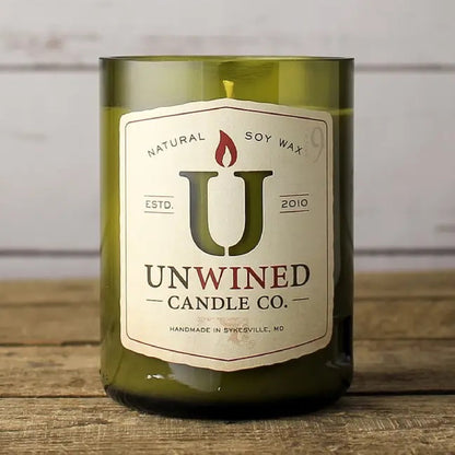 Recycled Wine Bottle Soy Candle - Eastern Amber - Made in the USA