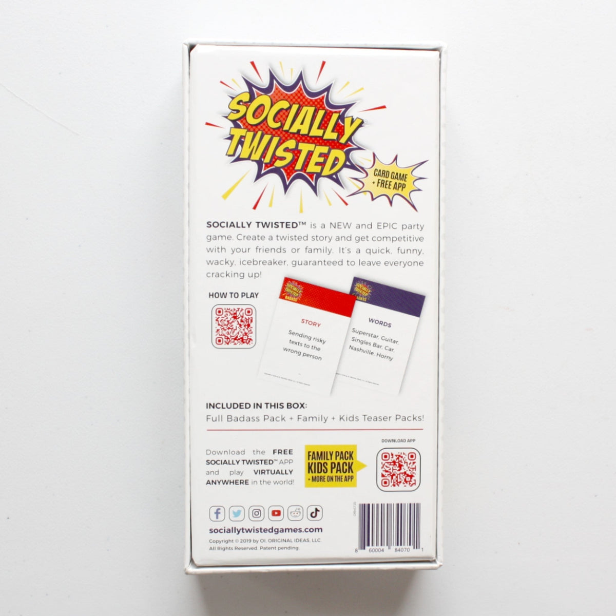 Socially Twisted Party Game - Made in the USA