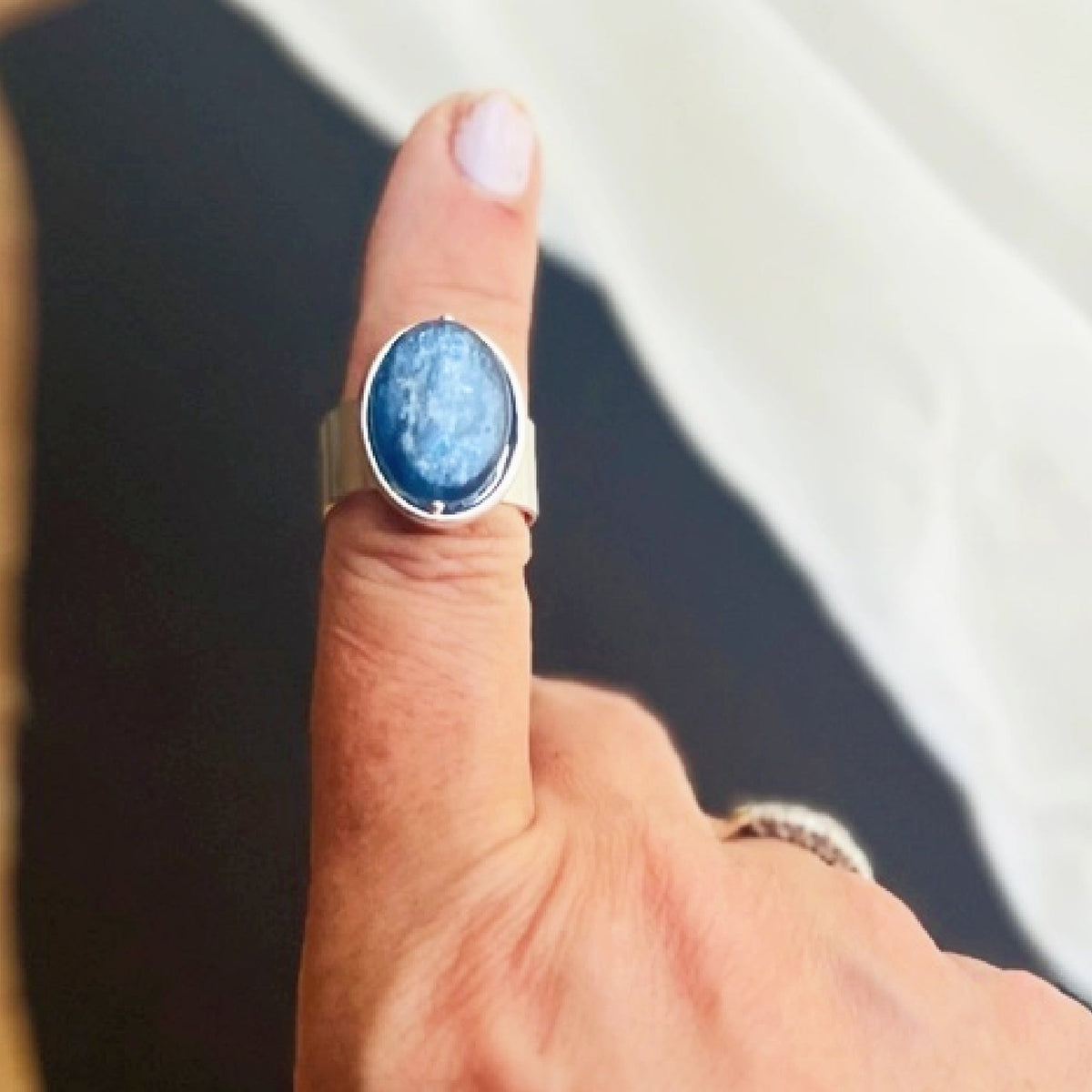 Kyanite Gemstone Ring - Made in the USA
