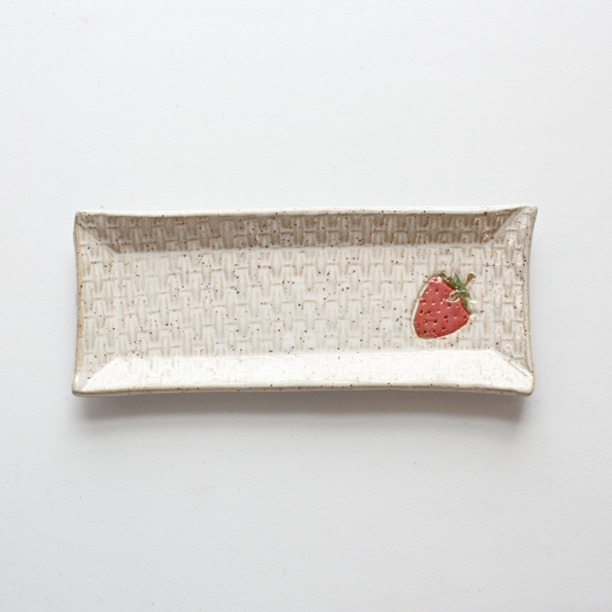Strawberry Ceramic Butter Dish - Made in the USA