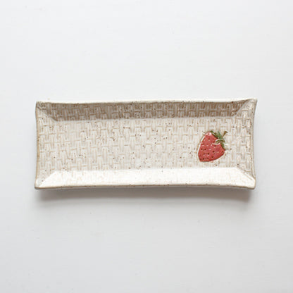 Strawberry Ceramic Butter Dish - Made in the USA