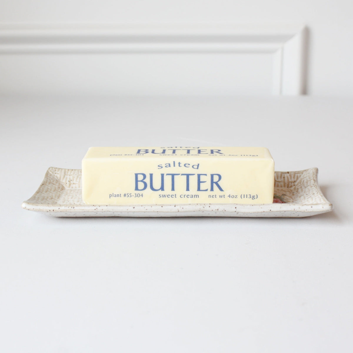 Strawberry Ceramic Butter Dish - Made in the USA