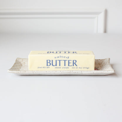 Strawberry Ceramic Butter Dish - Made in the USA