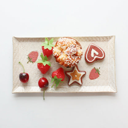 Strawberry Ceramic Platter - Made in the USA