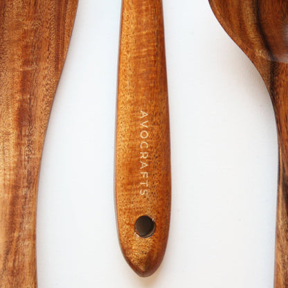 Teak Kitchen Utensils - 7 Piece Set - Made in the USA