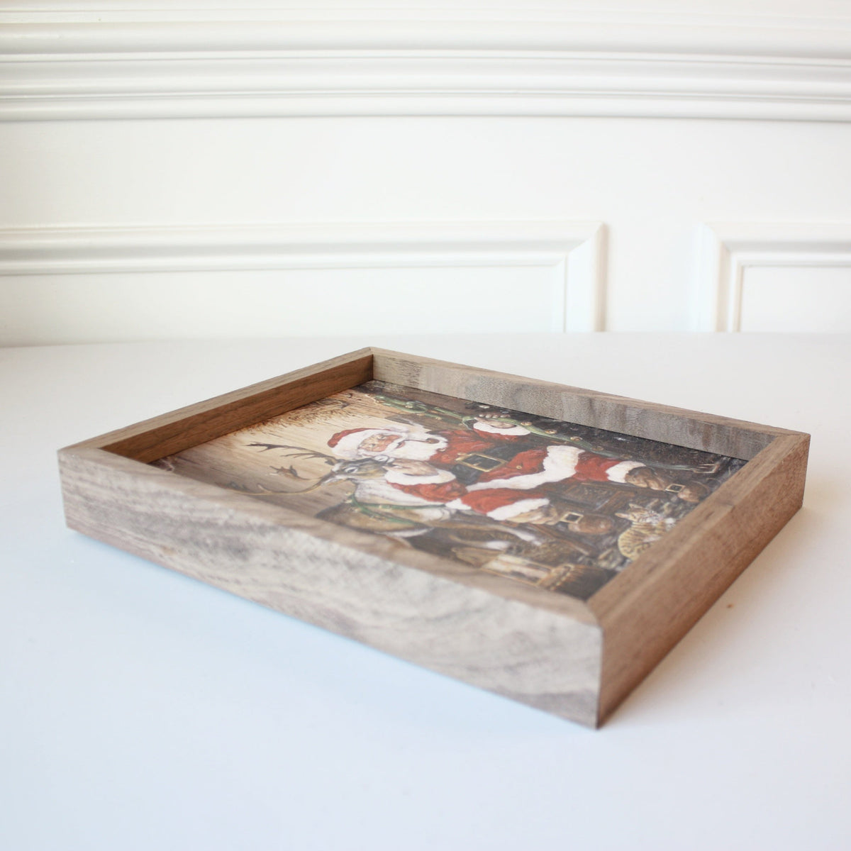 Time to Go Santa Hand Painted Art - Made in the USA