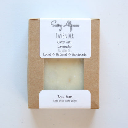 Traditional Goat Milk Soap with Oats - Lavender or Unscented - Made in the USA