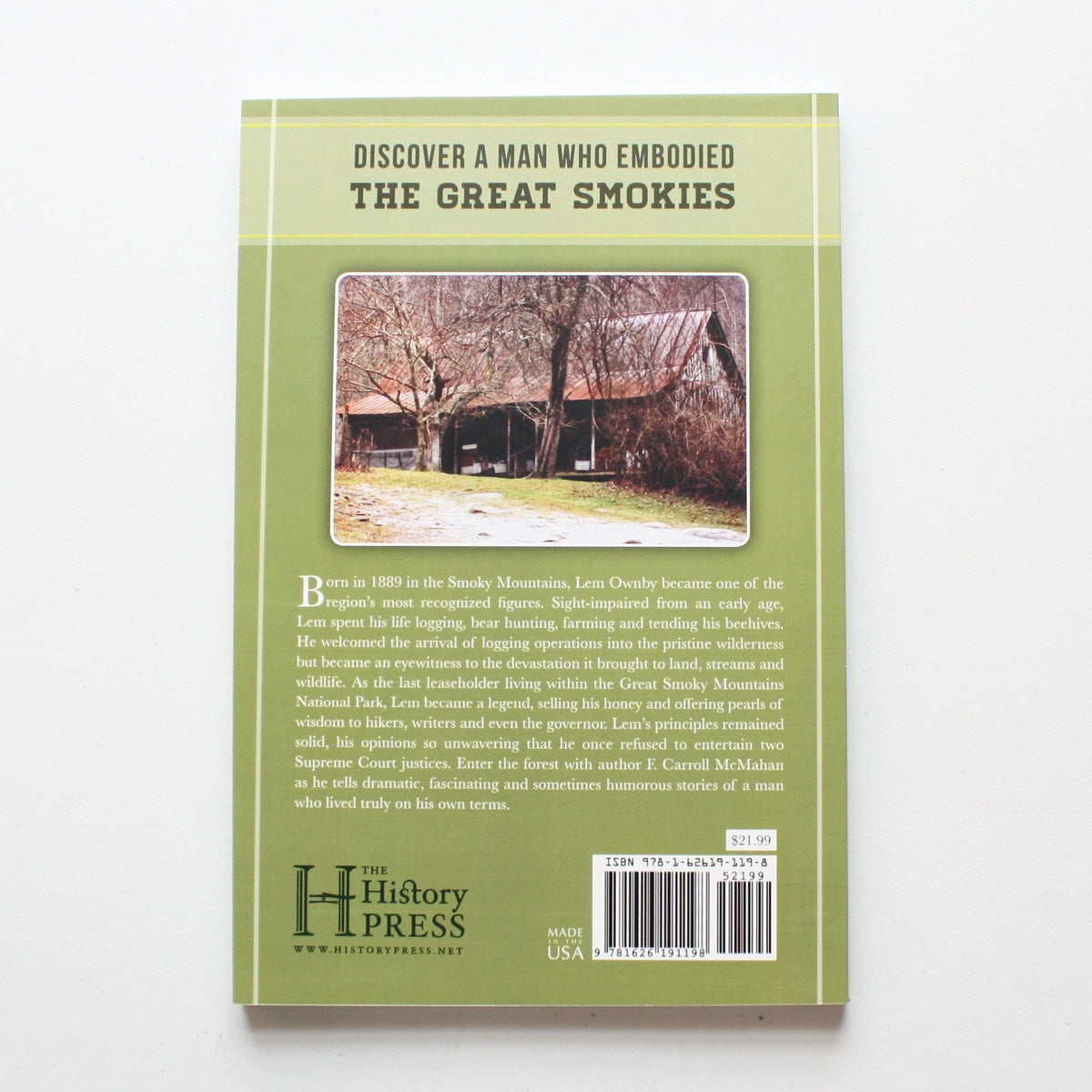 Elkmont's Uncle Lem Ownby Sage of the Smokies - Made in the USA