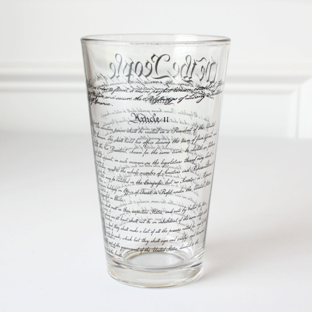 US Constitution Pint Glass - Made in the USA