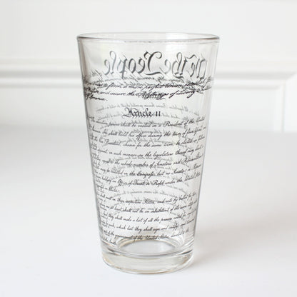 US Constitution Pint Glass - Made in the USA