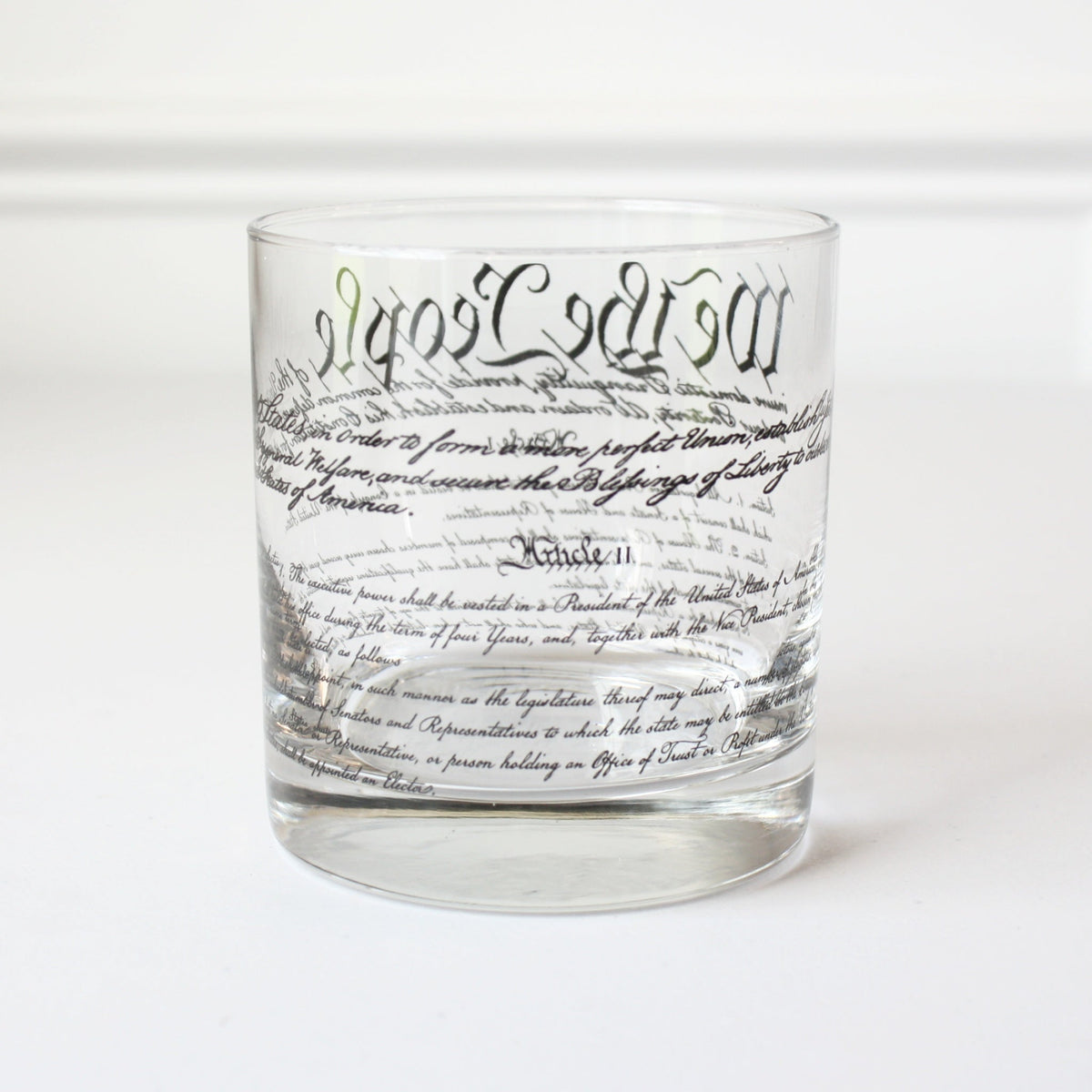 US Constitution Rocks Glass - Made in the USA