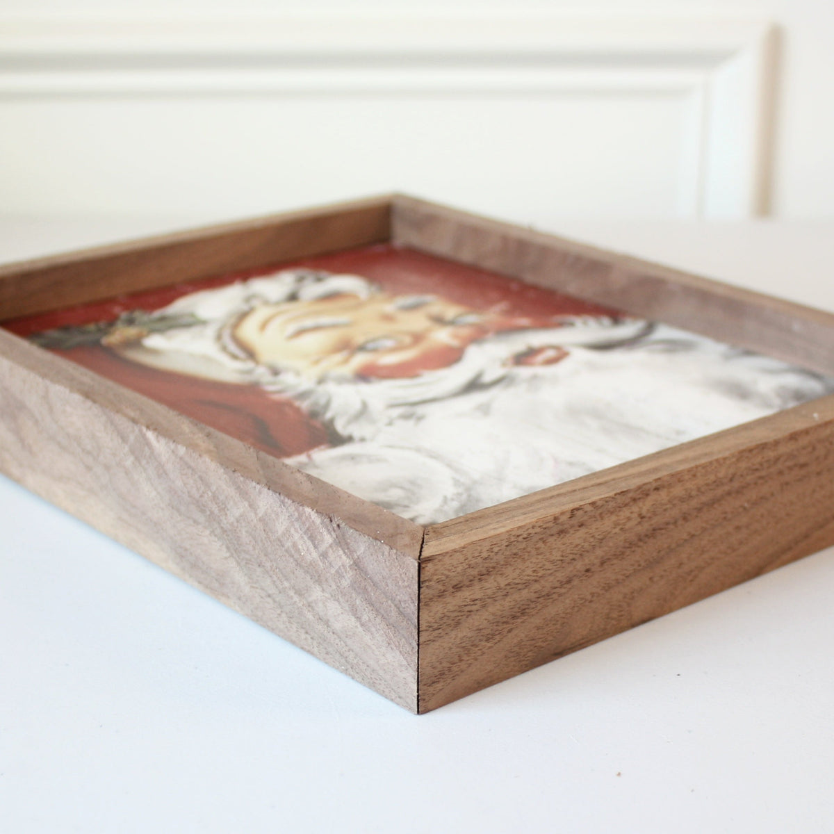 Watchful Eye Santa Hand Painted Art - Made in the USA