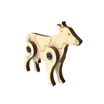 Wooden 3d Puzzle Cow - Made in the USA