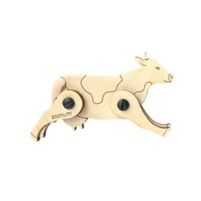 Wooden 3d Puzzle Cow - Made in the USA