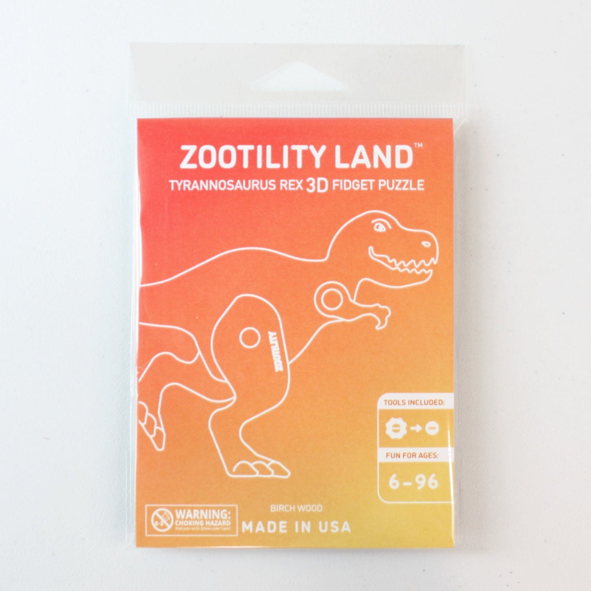 Wooden 3d Puzzle T-Rex - Made in the USA