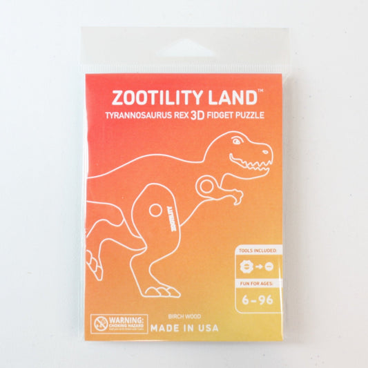 Wooden 3d Puzzle T-Rex - Made in the USA