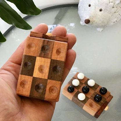 Wooden Toy Tic Tac Toe Set - Made in the USA