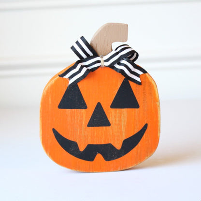 Jack-O'-Lantern Halloween Décor Shelf Sitter - Made in the USA
