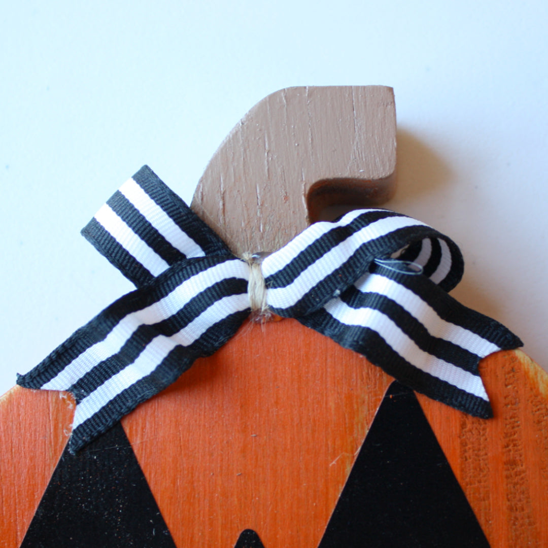 Jack-O'-Lantern Halloween Décor Shelf Sitter - Made in the USA
