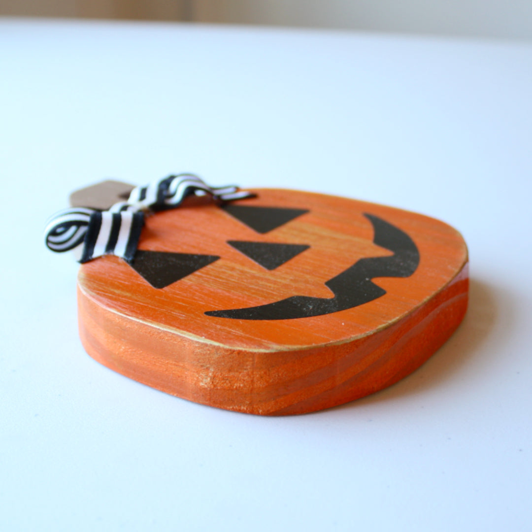 Jack-O'-Lantern Halloween Décor Shelf Sitter - Made in the USA