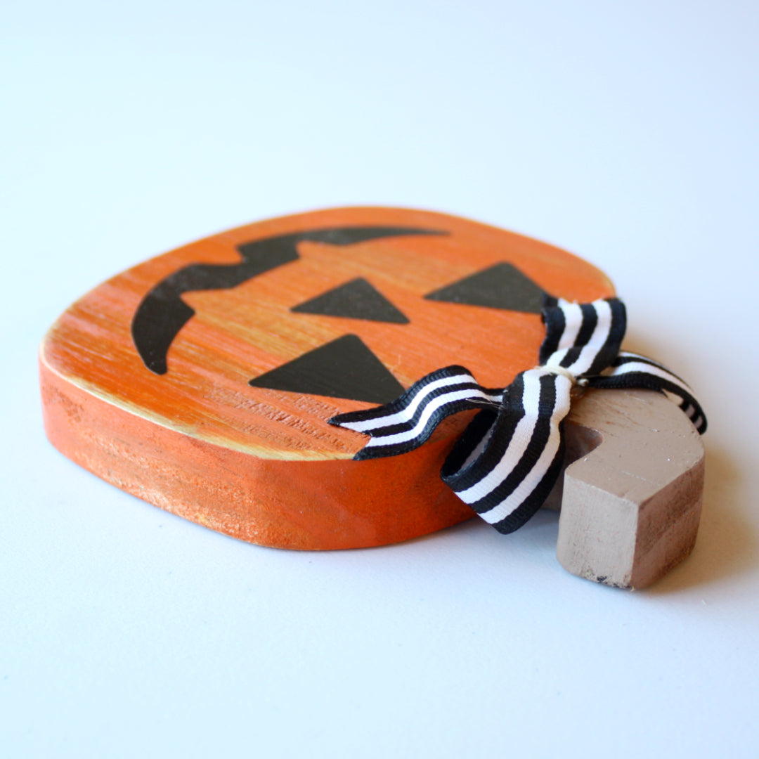Jack-O'-Lantern Halloween Décor Shelf Sitter - Made in the USA