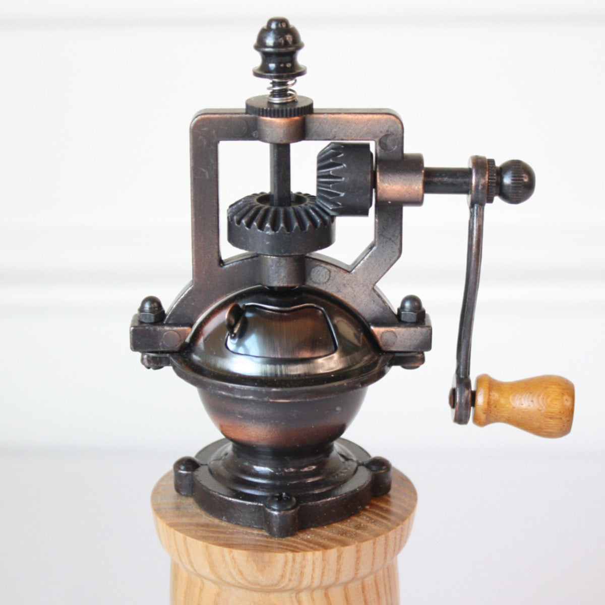 Antique Style Hardwood Pepper Grinder - Made in the USA