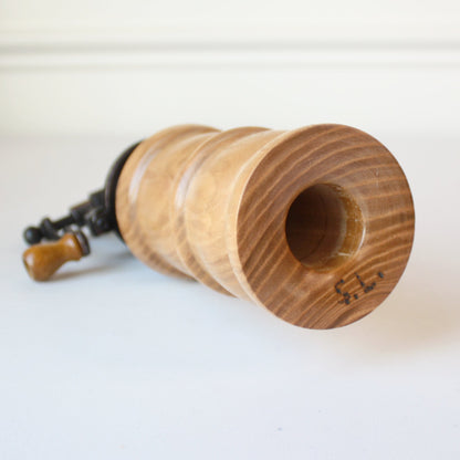 Antique Style Hardwood Pepper Grinder - Made in the USA