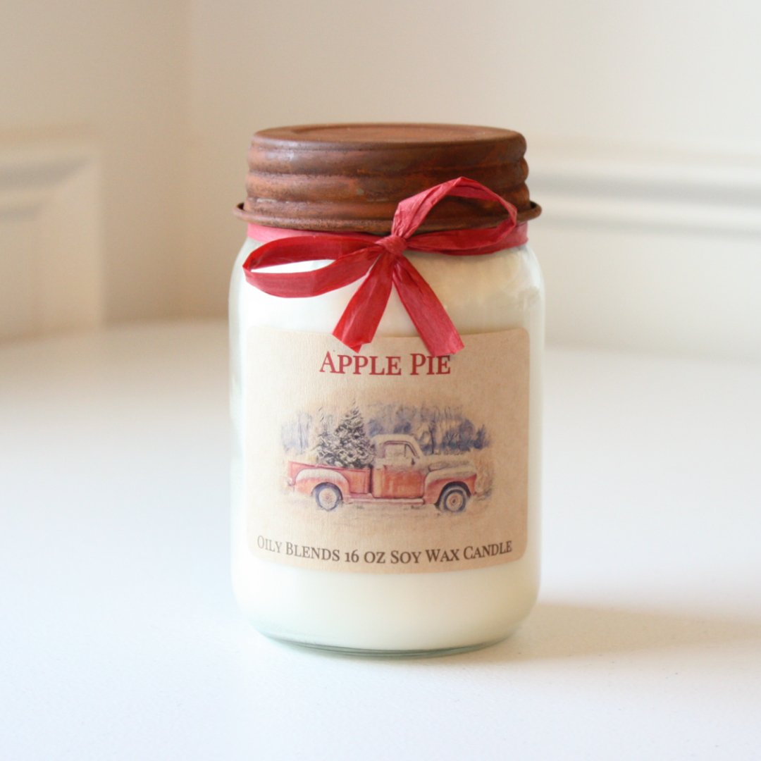 Apple Pie - Cotton Wick Soy Candle - Made in the USA
