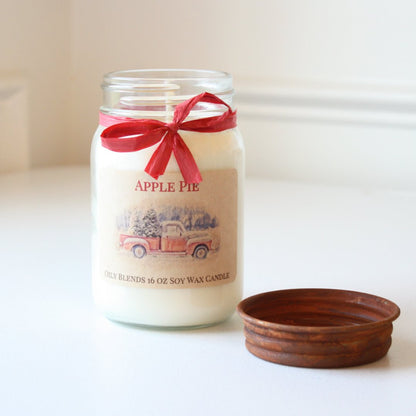 Apple Pie - Cotton Wick Soy Candle - Made in the USA