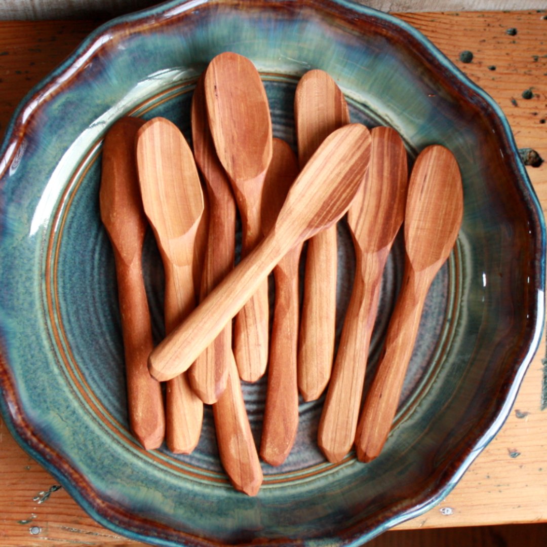 Handmade Wood Baby/Sugar Spoon - Made in the USA