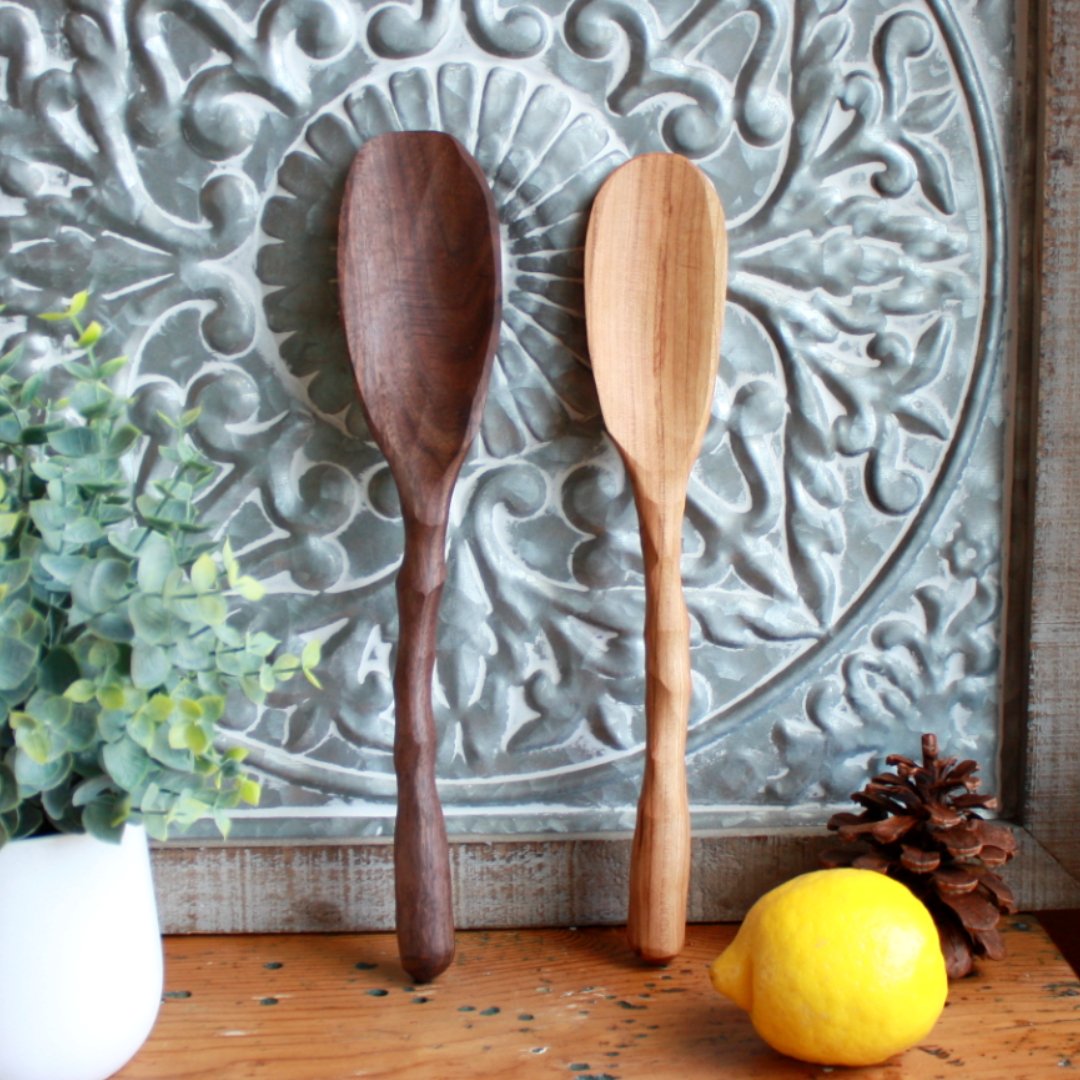 Handmade Wood Heavy Chef Spoon - Made in the USA