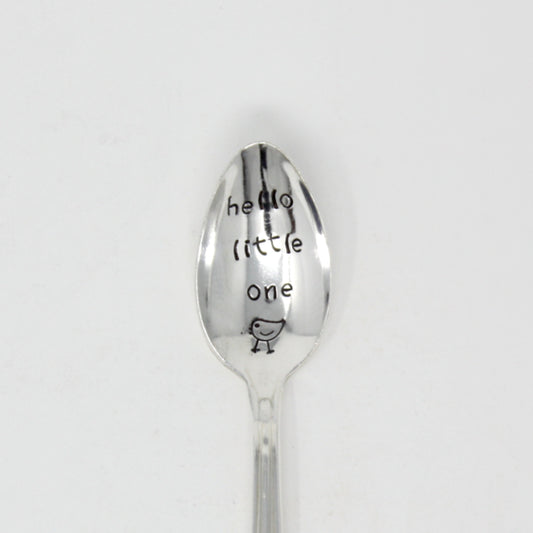 Vintage Baby Spoons  - "Hello Little One" - Made in the USA