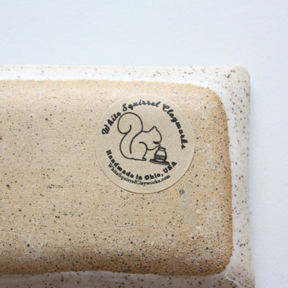 Bee Ceramic Butter Dish - Made in the USA