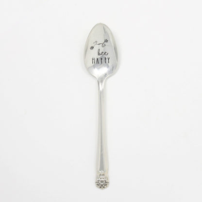 Vintage Spoons - Bee Happy - Made in the USA