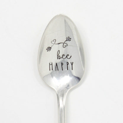 Vintage Spoons - Bee Happy - Made in the USA